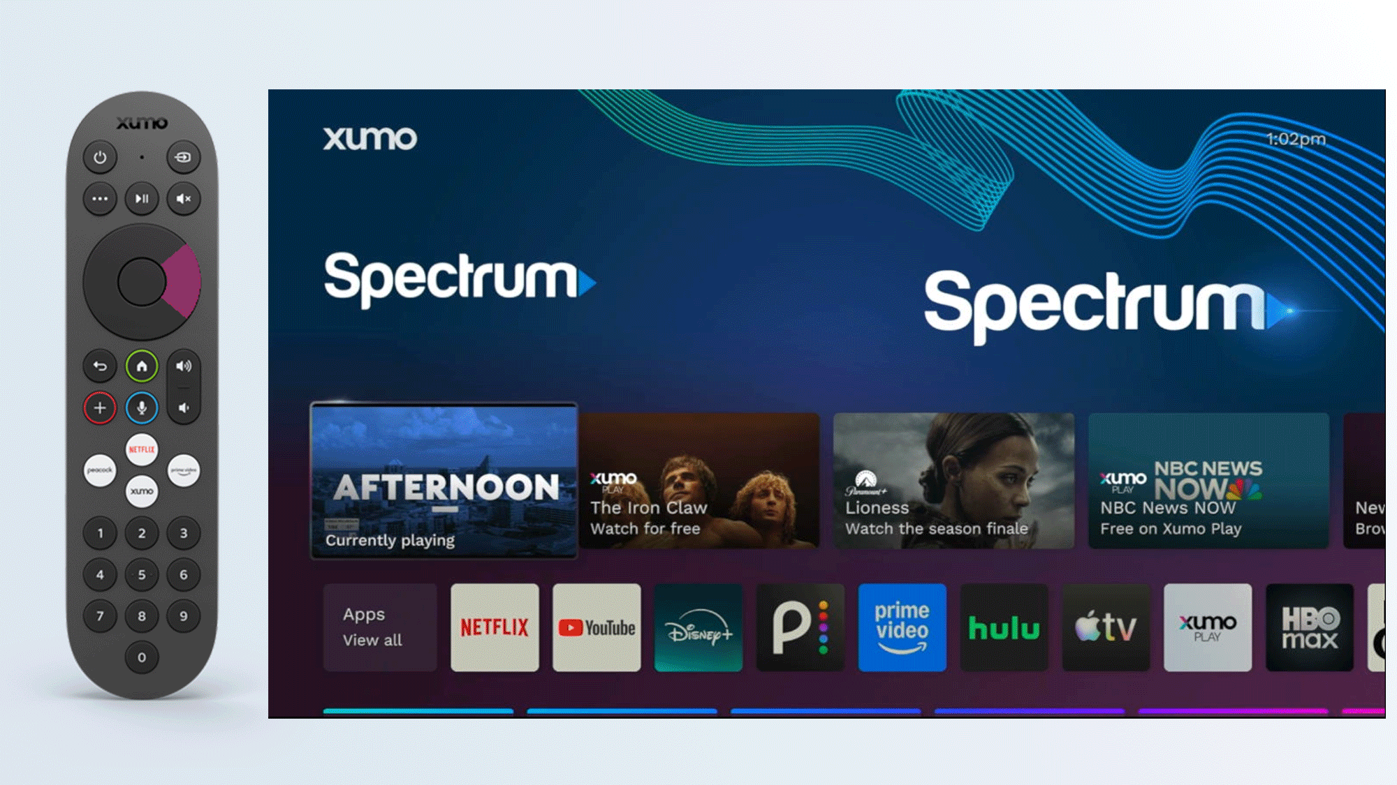 Activating streaming apps through Featured Content on the Xumo home screen